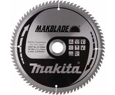 Makita T.C.T. pjūklas MAKBLADE 260X2.3X30mm 5° T80 B-32845 T.C.T • 260 x30 mm • T80 • 5° • Medienai