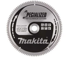 Makita T.C.T. pjūklas SPECIALIZED 305X2.4X30mm -5° T100 B-33358 T.C.T • 305 x30 mm • T100 • -5° • Aliuminiui