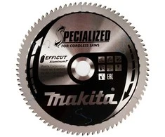 Makita T.C.T. pjūklas 260X30X1,85MM, Z-81, EFFICUT Aluminum E-06317 T.C.T • 260 x 30 mm • 81 T • Aluminum