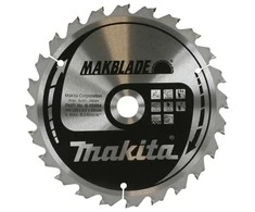 Makita T.C.T. pjūklas MAKBLADE 216X2.4X30mm 5° T24 B-08903 T.C.T • 216 x30 mm • T24 • 5° • Medienai