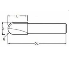 MAKITA FREZ DO ROWKÓW U 8mm R8 16x18mm