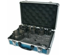 Gręžimo karūnų komplektas Makita TCT D-51297; 9 vnt.