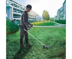 Makita DUR368APT2 akumuliatorinė žolės žoliapjovė, 2 x 18 V ličio jonų, 350 mm, 2 x 5,0 Ah ličio jonų DC18RD, BL variklis AFT, ADT