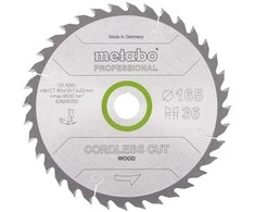 Pjovimo diskas medienai Metabo 628295000; DI; 165x20 mm; Z36; 15°