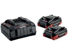 METABO akumuliatorius 18V 4,0Ah LIHD XTREME 2vnt.. + Įkroviklis ASC 290