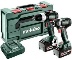 METABO.Rinkinys COMBO 18V 2.8.4 (BS 18 LT BL + SSD 18 LT 200 BL) 2x5,2Ah METABOX