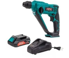 Perforatoriaus NAC su baterija ir įkrovikliu – HE-SDS-LI-ST-20V