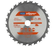 Norton Clipper NORTON diskinis pjūklas 230 mm x 30 mm x 24z DAUGIAUSIŲ MEDŽIAGŲ GRINDIMO (3,0 / 2,0)