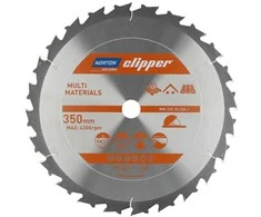 NORTON diskinis pjūklas 350 mm x 30 mm x 24z DAUGIAUSIŲ MEDŽIAGŲ GRINDIMO (3,5 / 2,5)
