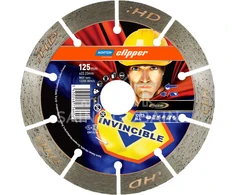 NORTON DEIMANTINIS DISKAS SEGMENTINIS 125mm INVICIBLE CUTS ALL
