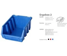 PATROL ERGOBOX 2 Raudonas, 116 x 161 x 75mm