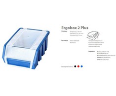 TV staliukas Patrol ERGOBOX PLUS 2 MĖLYNA, 118 x 161 x 75mm