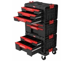 Q-Brick Įrankių dėžių komplektas Qbrick PRO WORKSHOP SET 1 2.0