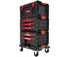 Q-Brick Įrankių dėžės Qbrick System PRO, Juodos/Raudonos spalvos