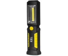 KEL Belaidė LED dirbtuvių lempa COB 2W 0,8Ah Li-Ion /+ kabliukas, magnetas/ LW-1A
