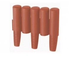 Prosperplast IPAL5 Plastikiniai sodo vejos apvadai, spalva: terracotta, 2,7 m