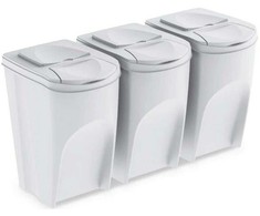 Prosperplast ŠIUČIŲ DĖŽĖS 35 L SORTIBOX RINKINYS 3 VNT. PILKA
