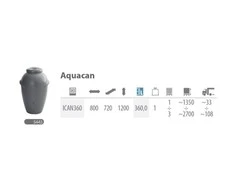 Lietaus vandens talpykla Prosperplast ICAN360-S433, 80 cm