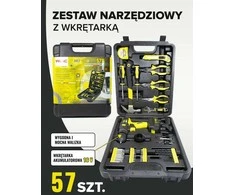 Rinkinys NARZĘDZIOWY 57el. Z WKRĘTARKĄ /WMC