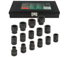 ROCKFORCE smūginių antgalių rinkinys, 15 vnt., 1/2" 6 kampų (10–32 mm)