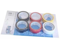 SATRA PVC izoliacinė juosta MIX 6 vnt.
