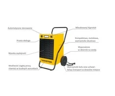 Sausintuvas Buitinis drėgmės surinkėjas Master DH 62; 890 W