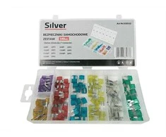 SILVER BEZPIECZNIKI 3-30A 130szt. /Sidabrinis