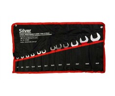 SILVER KLUCZE plokščias DWUSTRONNE 12szt. /Sidabrinis 6-32mm