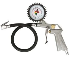 Silver Tools Pistoletas oro pūtimui su manometru