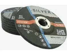 SILVER Sidabrinis Sidabrinis METALO ŠLIFAVIMO DISKAS 125*6,4mm .