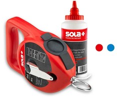 Linijų žymėjimo kreida rinkinys Sola CLG 30 SET R raudona