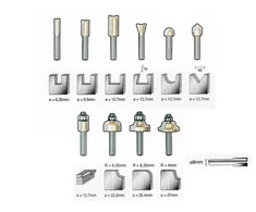 Grąžtas Stanley Frezų rinkinys TCT 10 PCE SET 8mm