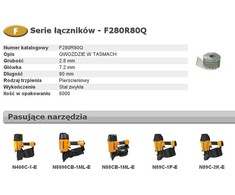 BOSTITCH vinys juostose F 2,80 x 80mm 6000vnt. F280R80Q