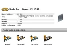 Vinys Bostitch; 1,8x50 mm; 25°; 3655 vnt.