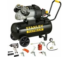 STANLEY TEPALINIS KOMPRESORIUS 50L FMXCM0083E DV2 FATMAX Juodas 400/10/50 + DAŽYMO RINKINYS