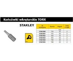 STANLEY KOŃCÓWKA TORX T40 x 25mm /2vnt..