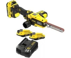 Šlifuoklis Stanley V20 Band File 2x2.0Ah 13mm SFMCE210D2K