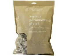 Pozostali Producenci PLYTELIŲ LYGIAVIMO SISTEMA, TIESUS PAGRINDAS 1mm /100vnt. PRO-LEVELING