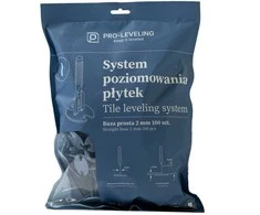 Pozostali Producenci PLYTELIŲ LYGIAVIMO SISTEMA, TIESUS PAGRINDAS 2mm / 100vnt. PRO-LEVELING