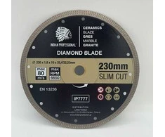 VIPER 230 mm plono pjovimo indiškas profesionalus deimantinis diskas