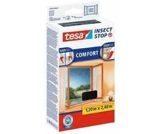 Apsauginis langų tinklelis TESA Comfort, 1,2 x 2,4 m, juodos sp.