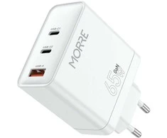 Tiross MORRE Įkroviklis USB/USB-C 65W BALTA