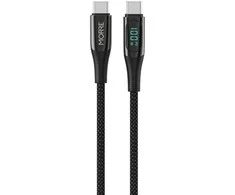 Tiross MORRE KABELIS DO ŁADOWARKI USB-C 100W 1,5m Z WYŚWIETLACZEM LED