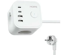 Tiross „MORRE POWER CUBE“ 3G, 2xUSB, 2xUSB-C 1,5 m