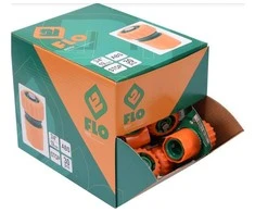 FLO SZYBKOZŁĄCZE DO WĘŻA OGRODOWEGO 3/4" Z FUNKCJĄ STOP BOX-30vnt.