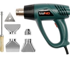 Karšto oro fenas su priedais Lund 79325 2000W, 350/550C