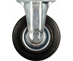 Ratukas VOREL D-75mm, 40kg, Guminis, Juodas