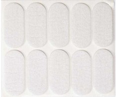 Padukai baldams lipnūs veltinio balti Vorel | 20x45mm, 10vnt.