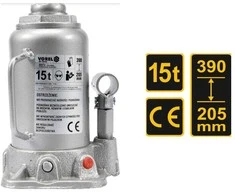 VOREL HIDRAULINIS stūmoklinis kėliklis 15T 205-390mm 80072