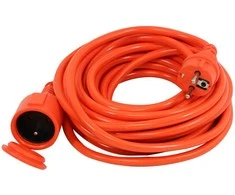 VERTEX PZO10M3x2.5POM ištraukiamas prailginimo laidas 10 m oranžinis